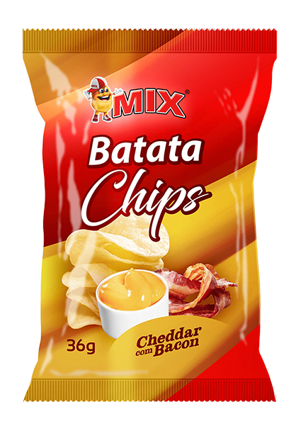 Batata Chips sabor Cheddar com Bacon 36g