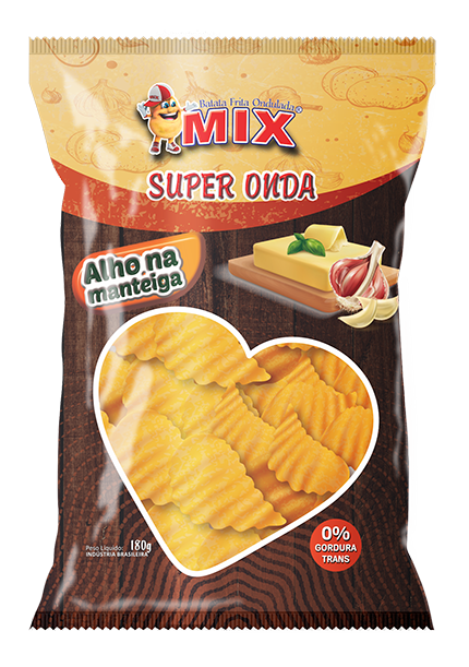 Batata Chips Sabor Alho na Manteiga 180g
